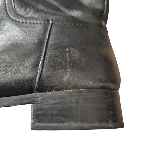 Tory Burch Ashlynn Black Leather Knee High Riding Boots 7.5M - Picture 5 of 15